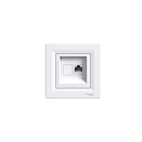 Розетка компьютерная RJ-45 cat.5e Shneider-Electric Asfora белый EPH4300121