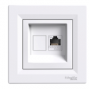 Розетка компьютерная RJ-45 cat.5e Shneider-Electric Asfora белый EPH4300121