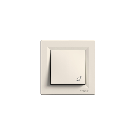 Выключатель кнопочный 1-кл. Shneider-Electric Asfora крем  EPH0800123