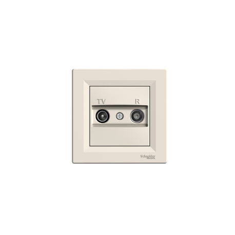 Розетка TV/R оконченая Shneider-Electric Asfora крем EPH3300123