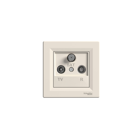 Розетка TV/R/SAT оконченая Shneider-Electric Asfora крем EPH3500123