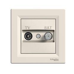 Розетка TV/SAT оконченая Shneider-Electric Asfora крем EPH3400123