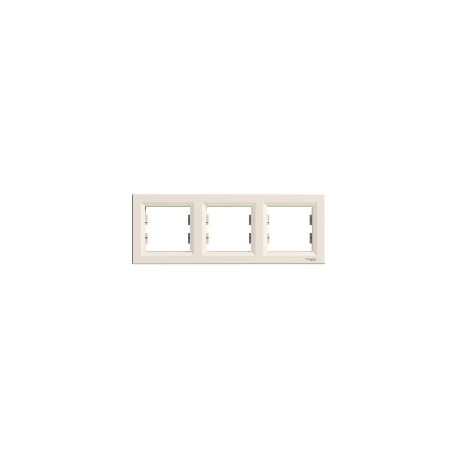 Рамка 3-постовая горизонтальная Shneider-Electric Asfora крем EPH5800323