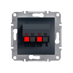Розетка аудио Shneider-Electric Asfora антрацит EPH5700171