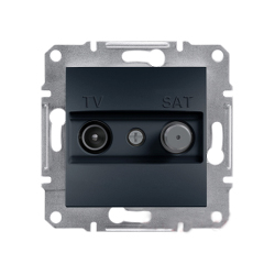 Розетка TV/SAT оконченая Shneider-Electric Asfora антрацит EPH3400171