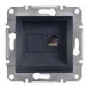 Розетка компьютерная RJ-45 cat.5e Shneider-Electric Asfora антрацит EPH4300171