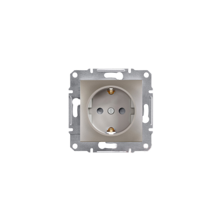 Розетка с шторками Shneider-Electric Asfora бронза EPH2900269