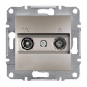 Розетка TV/R оконченая Shneider-Electric Asfora бронза EPH3300169