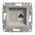 Розетка компьютерная RJ-45 cat.5e Shneider-Electric Asfora бронза EPH4300169