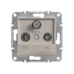 Розетка TV/R/SAT оконченая Shneider-Electric Asfora бронза EPH3500169