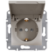Розетка с крышкой Shneider-Electric Asfora бронза EPH3100169