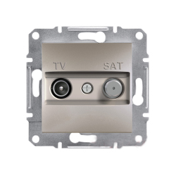 Розетка TV/SAT оконченая Shneider-Electric Asfora бронза EPH3400169