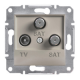 Розетка TV/SAT/SAT оконченая Shneider-Electric Asfora бронза EPH3600169