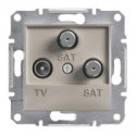 Розетка TV/SAT/SAT оконченая Shneider-Electric Asfora бронза EPH3600169