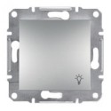Выключатель кнопочный 1-кл. Shneider-Electric Asfora алюминий EPH0900161