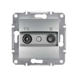 Розетка TV/R оконченая Shneider-Electric Asfora алюминий EPH3300161