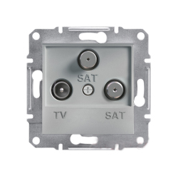 Розетка TV/SAT/SAT оконченая Shneider-Electric Asfora алюминий EPH3600161
