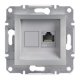 Розетка компьютерная RJ-45 cat.5e Shneider-Electric Asfora алюминий EPH4300161