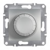 Светорегулятор поворотный с подсветкой 40-600W Shneider-Electric Asfora алюминий EPH6500161