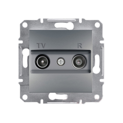 Розетка TV/R оконченая Shneider-Electric Asfora сталь EPH3300162