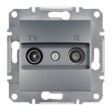 Розетка TV/R оконченая Shneider-Electric Asfora сталь EPH3300162