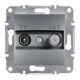 Розетка TV/SAT оконченая Shneider-Electric Asfora сталь EPH3400162