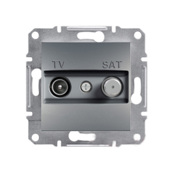 Розетка TV/SAT оконченая Shneider-Electric Asfora сталь EPH3400162