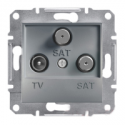 Розетка TV/SAT/SAT оконченая Shneider-Electric Asfora сталь EPH3600162