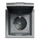 Розетка с крышкой IP44 Shneider-Electric Asfora сталь EPH3100362