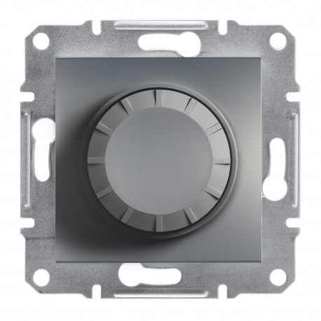 Светорегулятор поворотный с подсветкой 40-600W Shneider-Electric Asfora сталь EPH6500162