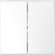 Накладка выключателя 2-кл. Schneider-Electric D-life (белый лотос) MTN3400-6035