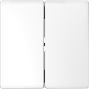 Накладка выключателя 2-кл. Schneider-Electric D-life (белый лотос) MTN3400-6035