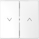 Накладка выключателя жалюзи Schneider-Electric D-life (белый лотос) MTN3855-6035