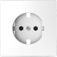 Накладка розетки Schneider-Electric D-life (белый лотос) MTN2330-6035