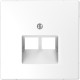 Накладка розетки компьютерной 2 х RJ-45 cat.6 Schneider-Electric D-life (белый лотос) MTN4522-6035