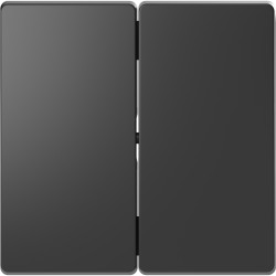 Накладка выключателя 2-кл. Schneider-Electric D-life (антрацит) MTN3400-6034