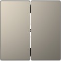 Накладка выключателя 2-кл. Schneider-Electric D-life (никель) MTN3400-6050