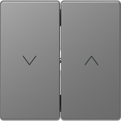 Накладка выключателя жалюзи Schneider-Electric D-life (нерж. сталь) MTN3855-6036