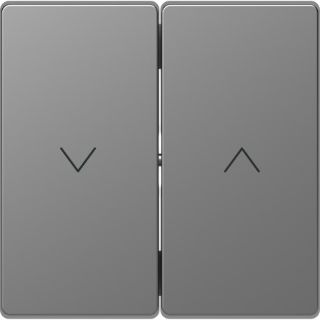 Накладка выключателя жалюзи Schneider-Electric D-life (нерж. сталь) MTN3855-6036