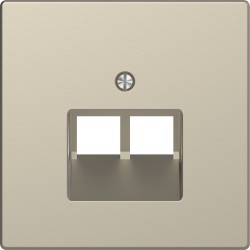 Накладка розетки компьютерной 2 х RJ-45 cat.6 Schneider-Electric D-life (сахара) MTN4522-6033