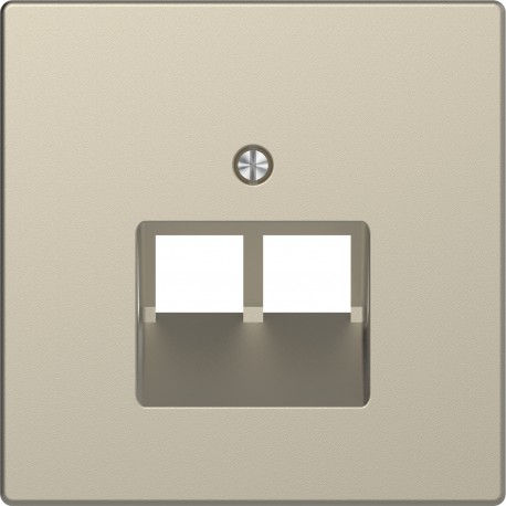 Накладка розетки компьютерной 2 х RJ-45 cat.6 Schneider-Electric D-life (сахара) MTN4522-6033