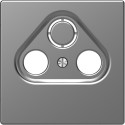 Накладка розетки TV оконечной Schneider-Electric D-life (нерж. сталь) MTN4123-6036