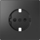 Накладка розетки Schneider-Electric D-life (антрацит) MTN2330-6034
