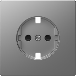 Накладка розетки Schneider-Electric D-life (нерж. сталь) MTN2330-6036
