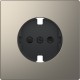Накладка розетки Schneider-Electric D-life (никель) MTN2330-6050