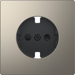 Накладка розетки Schneider-Electric D-life (никель) MTN2330-6050
