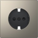 Накладка розетки Schneider-Electric D-life (никель) MTN2330-6050