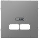 Накладка USB Schneider-Electric D-life (нерж. сталь) MTN4367-6036