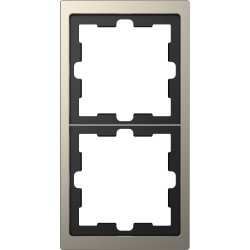 Рамка Schneider-Electric D-life (2-ая., никель) MTN4020-6550