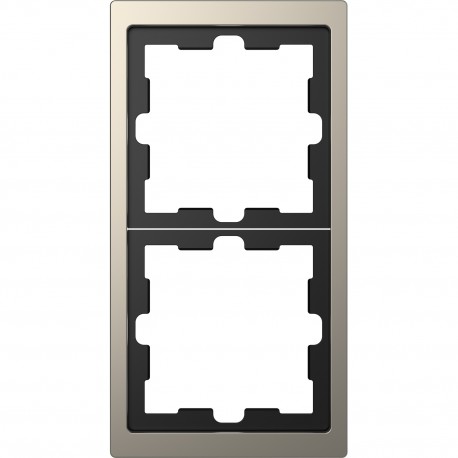 Рамка Schneider-Electric D-life (2-ая., никель) MTN4020-6550